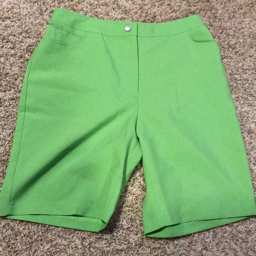 Lime green petite shorts